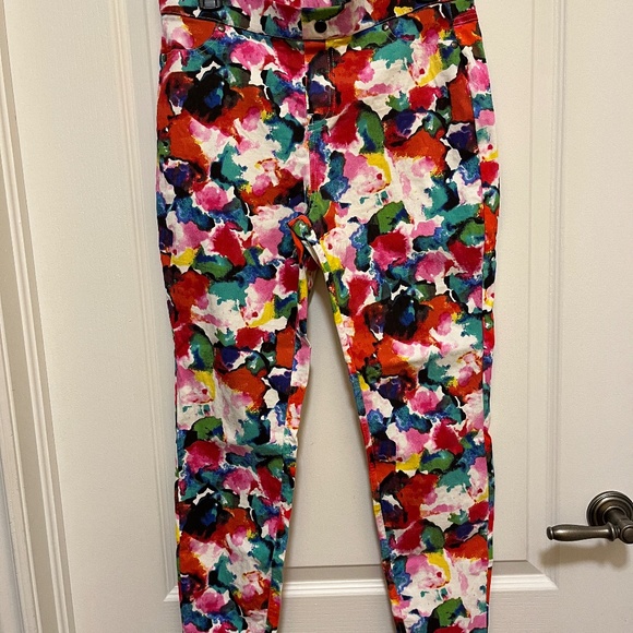 ORANGE Fashion Village size L multi coloured pullon pants - Picture 1 of 6